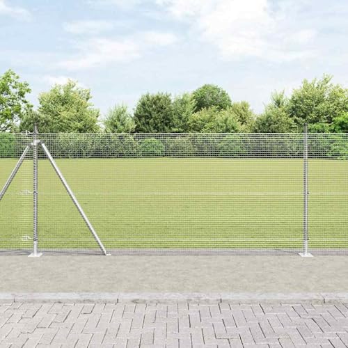 Geschweißter Drahtzaun mit 7 Flanschpfosten 0,8x10 m Verzinkter Stahl, Zaunpfosten Maschendrahtgeflecht Drahtzaun für einfache Einzäunung von Hof Garten Obstplantage3352278 Geschweißter Drahtzaun mit 7 Flanschpfosten 0,8x10 m Verzinkter Stahl, Zaunpfosten Maschendrahtgeflecht Drahtzaun für einfache Einzäunung von Hof Garten Obstplantage3352278 von Swpsd
