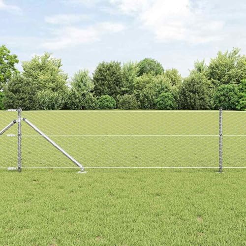Hexagon Zaun 0.6x25 m, Zaunpfosten mit Spike 13 Stück Ø32 mm 80 cm Verzinkter Stahl, Zaunpfosten Maschendrahtgeflecht Drahtzaun für einfache Einzäunung von Hof Garten Obstplantage3353370 Hexagon Zaun 0.6x25 m, Zaunpfosten mit Spike 13 Stück Ø32 mm 80 cm Verzinkter Stahl, Zaunpfosten Maschendrahtgeflecht Drahtzaun für einfache Einzäunung von Hof Garten Obstplantage3353370 von Swpsd