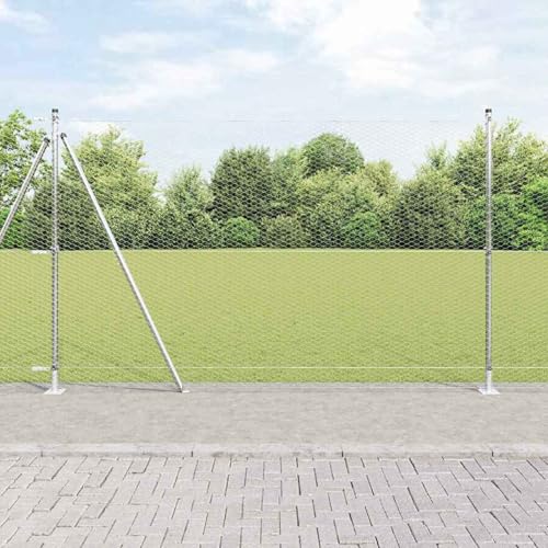 Hexagon Zaun 1,6x100 m, Zaunpfosten mit Bodenplatten 13 Stück Ø32mm 88,5cm Feuerverzinkter Stahl, Zaunpfosten Drahtzaun für einfache Einzäunung von Hof Garten Obstplantage3353883 Hexagon Zaun 1,6x100 m, Zaunpfosten mit Bodenplatten 13 Stück Ø32mm 88,5cm Feuerverzinkter Stahl, Zaunpfosten Drahtzaun für einfache Einzäunung von Hof Garten Obstplantage3353883 von Swpsd