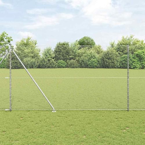 Hexagonzaun 1.5x50 m, Zaunpfosten mit Spitze 13 Stück Ø32 mm 170 cm Verzinkter Stahl, Zaunpfosten Maschendrahtgeflecht Drahtzaun für einfache Einzäunung von Hof Garten Obstplantage3353425 Hexagonzaun 1.5x50 m, Zaunpfosten mit Spitze 13 Stück Ø32 mm 170 cm Verzinkter Stahl, Zaunpfosten Maschendrahtgeflecht Drahtzaun für einfache Einzäunung von Hof Garten Obstplantage3353425 von Swpsd