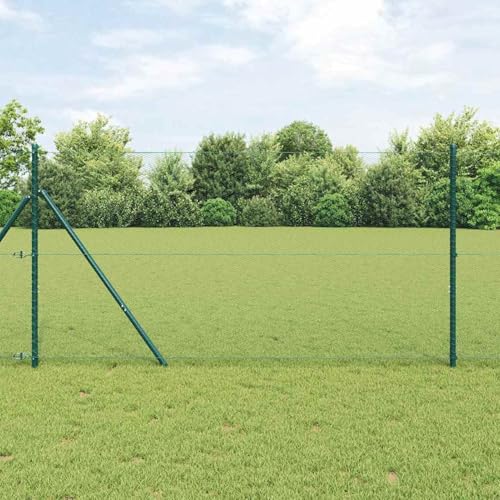 Hexagonzaun Grün 1,2x10 m Stahl, Zaunpfosten 7 Stk Grün Ø32 mm 170 cm verzinkter Stahl, Zaunpfosten Maschendrahtgeflecht Drahtzaun für einfache Einzäunung von Hof Garten Obstplantage3352640 Hexagonzaun Grün 1,2x10 m Stahl, Zaunpfosten 7 Stk Grün Ø32 mm 170 cm verzinkter Stahl, Zaunpfosten Maschendrahtgeflecht Drahtzaun für einfache Einzäunung von Hof Garten Obstplantage3352640 von Swpsd