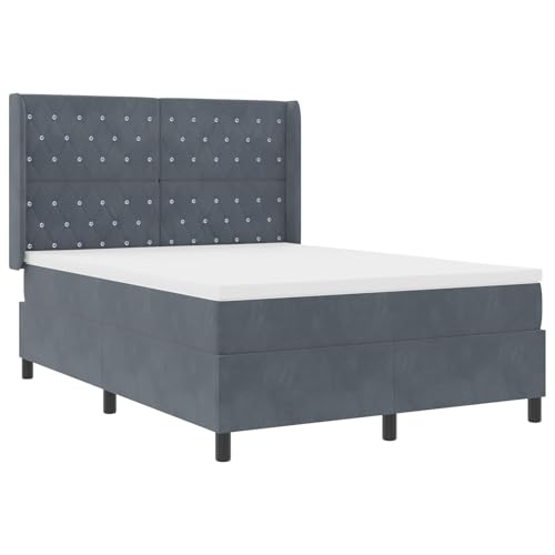 LED Boxspringbett mit Matratze Dunkelgrau 140x200 cm Samt, Modernes Bett Gästebett für Stilvoll Wohnungen Schlafzimmer Gästehaus3343815 LED Boxspringbett mit Matratze Dunkelgrau 140x200 cm Samt, Modernes Bett Gästebett für Stilvoll Wohnungen Schlafzimmer Gästehaus3343815 von Swpsd