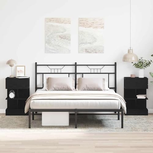 Nachttische 2 STK. Schwarz Eiche 40x35x65 cm Holzwerkstoff, Schlafzimmer Nachtschrank Stilvolles Nachtkästchen für Wohnzimmer Hotelzimmer862700 Nachttische 2 STK. Schwarz Eiche 40x35x65 cm Holzwerkstoff, Schlafzimmer Nachtschrank Stilvolles Nachtkästchen für Wohnzimmer Hotelzimmer862700 von Swpsd