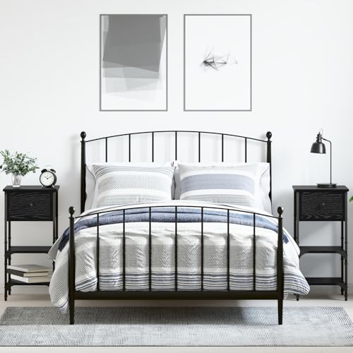 Nachttische 2 Stück Schwarze Eiche 34x36x70 cm Holzwerkstoff, Schlafzimmer Nachtschrank Stilvolles Nachtkästchen für Wohnzimmer Hotelzimmer871241 Nachttische 2 Stück Schwarze Eiche 34x36x70 cm Holzwerkstoff, Schlafzimmer Nachtschrank Stilvolles Nachtkästchen für Wohnzimmer Hotelzimmer871241 von Swpsd