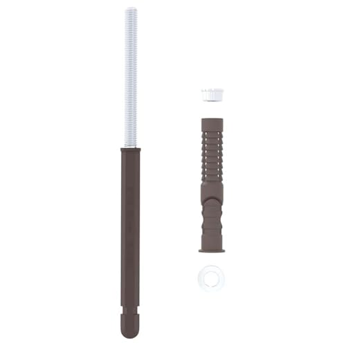 Schwebende Regalhalterungen, 12 pcs Braun Ø10 x 170 mm Stahl, für minimalistisches Design in Innen- und Außenbereichen von Swpsd