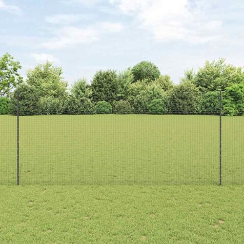 Schweißdrahtzaun mit 10 U-Posts Anthrazit 1.4x10 m Stahl, Zaunpfosten Drahtzaun für einfache Einzäunung von Hof Garten Obstplantage3336573 Schweißdrahtzaun mit 10 U-Posts Anthrazit 1.4x10 m Stahl, Zaunpfosten Drahtzaun für einfache Einzäunung von Hof Garten Obstplantage3336573 von Swpsd