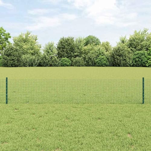 Schweißdrahtzaun mit 22 U-Posts Grün 0,4x50 m Stahl, Zaunpfosten Drahtzaun für einfache Einzäunung von Hof Garten Obstplantage3336501 Schweißdrahtzaun mit 22 U-Posts Grün 0,4x50 m Stahl, Zaunpfosten Drahtzaun für einfache Einzäunung von Hof Garten Obstplantage3336501 von Swpsd