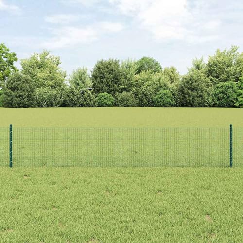Schweißdrahtzaun mit 5 U-Posts Grün 0.4x10 m Stahl, Zaunpfosten Drahtzaun für einfache Einzäunung von Hof Garten Obstplantage3336430 Schweißdrahtzaun mit 5 U-Posts Grün 0.4x10 m Stahl, Zaunpfosten Drahtzaun für einfache Einzäunung von Hof Garten Obstplantage3336430 von Swpsd