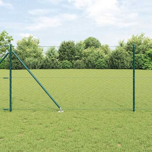Sechseck-Zaun Grün 1x100 m Stahl, Zaunpfosten mit Spieß 13 Stück Ø32 mm 120 cm verzinkter Stahl, Zaunpfosten Drahtzaun für einfache Einzäunung von Hof Garten Obstplantage3353169 Sechseck-Zaun Grün 1x100 m Stahl, Zaunpfosten mit Spieß 13 Stück Ø32 mm 120 cm verzinkter Stahl, Zaunpfosten Drahtzaun für einfache Einzäunung von Hof Garten Obstplantage3353169 von Swpsd