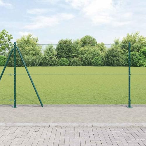 Sechseckzaun Grün 1,2x50 m Stahl, Zaunpfosten mit Basisplatten 13 Stück Ø32mm 68,5cm verzinkter Stahl, Zaunpfosten Drahtzaun für einfache Einzäunung von Hof Garten Obstplantage3353556 Sechseckzaun Grün 1,2x50 m Stahl, Zaunpfosten mit Basisplatten 13 Stück Ø32mm 68,5cm verzinkter Stahl, Zaunpfosten Drahtzaun für einfache Einzäunung von Hof Garten Obstplantage3353556 von Swpsd