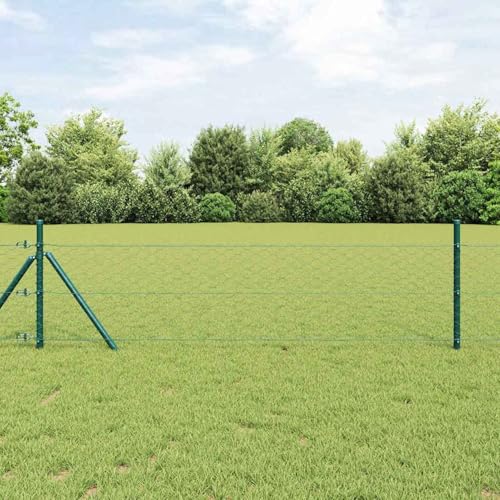 Sechseckzaun Grün 1.4x25 m Stahl, Zaunpfosten 13 Stück Grün Ø32 mm 190 cm Galvanisierter Stahl, Zaunpfosten Drahtzaun für einfache Einzäunung von Hof Garten Obstplantage3352683 Sechseckzaun Grün 1.4x25 m Stahl, Zaunpfosten 13 Stück Grün Ø32 mm 190 cm Galvanisierter Stahl, Zaunpfosten Drahtzaun für einfache Einzäunung von Hof Garten Obstplantage3352683 von Swpsd