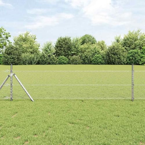 Sechskantzaun 0,5x100 m, Zaunpfosten 13 Stück Ø32 mm 100 cm Galvanisierter Stahl, Zaunpfosten Maschendrahtgeflecht Drahtzaun für einfache Einzäunung von Hof Garten Obstplantage3353015 Sechskantzaun 0,5x100 m, Zaunpfosten 13 Stück Ø32 mm 100 cm Galvanisierter Stahl, Zaunpfosten Maschendrahtgeflecht Drahtzaun für einfache Einzäunung von Hof Garten Obstplantage3353015 von Swpsd