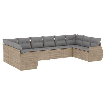 Swpsd 10-TLG.Gartenlounge Set, Balkonlounge Set, Terrassensofa, Loungemöbel Polyrattan, Polyrattan Gartenmöbel, Garten Sofa Set, Kissen Beige Poly Rattan/ TBT3852 Swpsd 10-TLG.Gartenlounge Set, Balkonlounge Set, Terrassensofa, Loungemöbel Polyrattan, Polyrattan Gartenmöbel, Garten Sofa Set, Kissen Beige Poly Rattan/ TBT3852 von Swpsd
