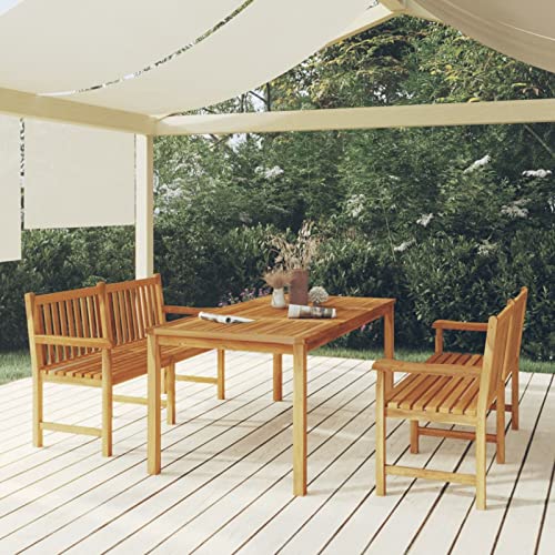 Swpsd 3-TLG. Garten Essgruppe, Balkonset, Balkongruppe, Sitzgruppe 2 Stühle, Balkonmöbel Set Massivholz Teak/ T1957BT von Swpsd