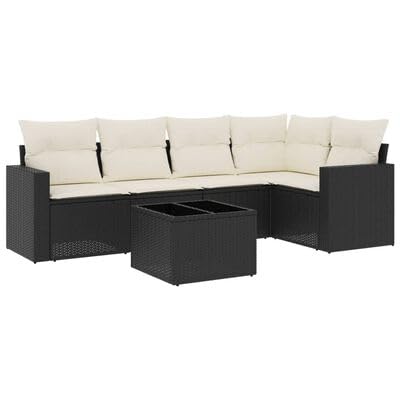 Swpsd 6-TLG.Gartenlounge Set, Balkonlounge Set, Terrassensofa, Loungemöbel Polyrattan, Polyrattan Gartenmöbel, Garten Sofa Set, Kissen Schwarz Poly Rattan/ TBT4270 Swpsd 6-TLG.Gartenlounge Set, Balkonlounge Set, Terrassensofa, Loungemöbel Polyrattan, Polyrattan Gartenmöbel, Garten Sofa Set, Kissen Schwarz Poly Rattan/ TBT4270 von Swpsd