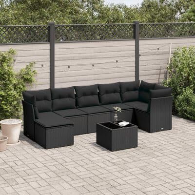 Swpsd 8-TLG.Gartenlounge Set, Balkonlounge Set, Terrassensofa, Loungemöbel Polyrattan, Polyrattan Gartenmöbel, Garten Sofa Set, Kissen Schwarz Poly Rattan/ TBT5786 Swpsd 8-TLG.Gartenlounge Set, Balkonlounge Set, Terrassensofa, Loungemöbel Polyrattan, Polyrattan Gartenmöbel, Garten Sofa Set, Kissen Schwarz Poly Rattan/ TBT5786 von Swpsd