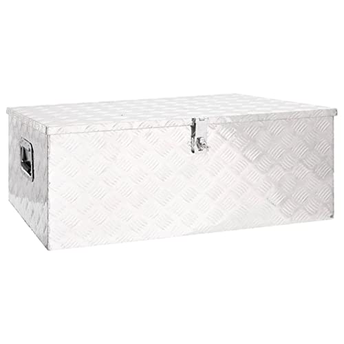 Swpsd Aufbewahrungsbox Aluminiumkoffer Aluminiumbox Lagerbox Lagerkiste Transportkoffer Transportkiste Silbern 100x55x37 cm Aluminium Swpsd Aufbewahrungsbox Aluminiumkoffer Aluminiumbox Lagerbox Lagerkiste Transportkoffer Transportkiste Silbern 100x55x37 cm Aluminium von Swpsd