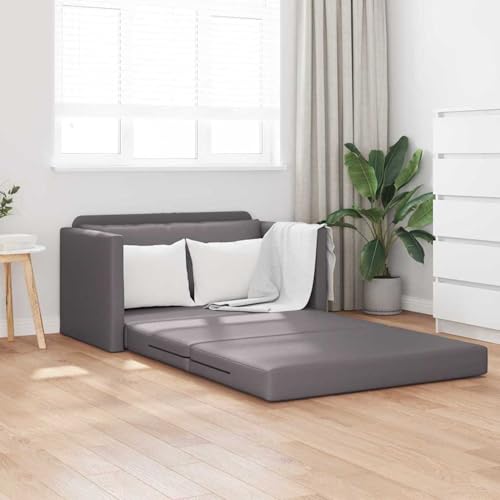 Swpsd Boden Schlafsofa 2-in-1 Grau 124x71x78 cm Kunstleder, Tagesbett Multifunktionsbett für Wohnzimmer Homeoffice Gästebereich4106710 Swpsd Boden Schlafsofa 2-in-1 Grau 124x71x78 cm Kunstleder, Tagesbett Multifunktionsbett für Wohnzimmer Homeoffice Gästebereich4106710 von Swpsd