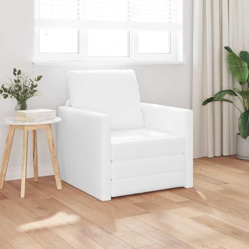 Swpsd Boden-Sofa-Bett 2-in-1 Weiß 74x77x81 cm Kunstleder, Tagesbett Multifunktionsbett für Wohnzimmer Homeoffice Gästebereich4106636 Swpsd Boden-Sofa-Bett 2-in-1 Weiß 74x77x81 cm Kunstleder, Tagesbett Multifunktionsbett für Wohnzimmer Homeoffice Gästebereich4106636 von Swpsd