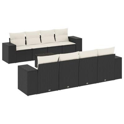 Swpsd Gartenlounge Set, 9-TLG., Gartenmöbel Gartengarnitur, Sitzgruppe Sitzgarnitur, Lounge Sofa Garnitur Terrasse, Schwarz Poly Rattan/ TBT1302 Swpsd Gartenlounge Set, 9-TLG., Gartenmöbel Gartengarnitur, Sitzgruppe Sitzgarnitur, Lounge Sofa Garnitur Terrasse, Schwarz Poly Rattan/ TBT1302 von Swpsd