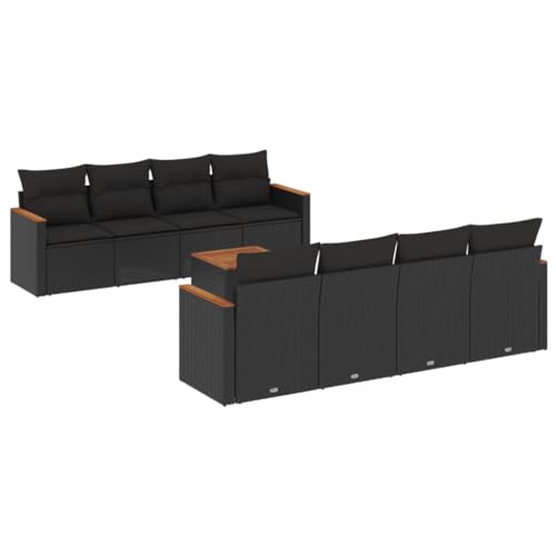 Swpsd Gartenlounge Set, 9-TLG., Gartenmöbel Gartengarnitur, Sitzgruppe Sitzgarnitur, Lounge Sofa Garnitur Terrasse, Schwarz Poly Rattan/ TBT2152 Swpsd Gartenlounge Set, 9-TLG., Gartenmöbel Gartengarnitur, Sitzgruppe Sitzgarnitur, Lounge Sofa Garnitur Terrasse, Schwarz Poly Rattan/ TBT2152 von Swpsd