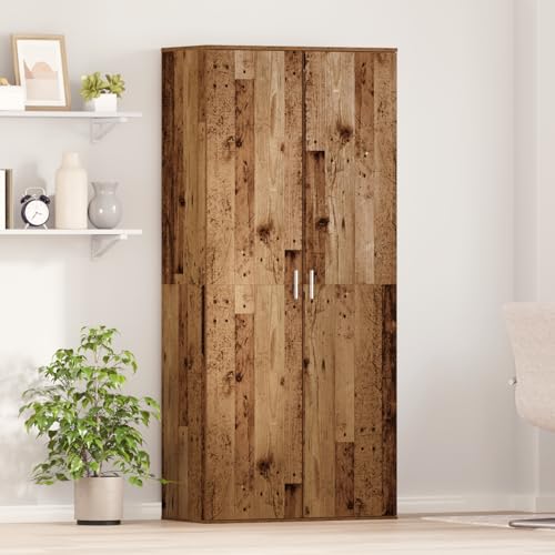 Swpsd Highboard Altholz 80x39x178 cm Spanplatten, Küchenbuffet Esszimmerschrank Aufbewahrungsschrank für Küche Wohnzimmer Flur Swpsd Highboard Altholz 80x39x178 cm Spanplatten, Küchenbuffet Esszimmerschrank Aufbewahrungsschrank für Küche Wohnzimmer Flur von Swpsd