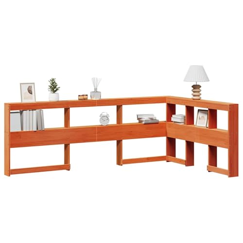 Swpsd Kopfteil mit Bücherregal L-Form Wachsbraun 120 cm Massivholz, Bett-Kopfteile Wand Kopfteil Betthaupt Bettzubehör Schlafzimmer859288 Swpsd Kopfteil mit Bücherregal L-Form Wachsbraun 120 cm Massivholz, Bett-Kopfteile Wand Kopfteil Betthaupt Bettzubehör Schlafzimmer859288 von Swpsd