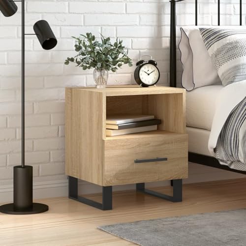 Swpsd Nachttisch Sonoma-Eiche 40x35x47,5 cm Holzwerkstoff, Schlafzimmer Nachtschrank Stilvolles Nachtkästchen für Wohnzimmer Hotelzimmer827490 Swpsd Nachttisch Sonoma-Eiche 40x35x47,5 cm Holzwerkstoff, Schlafzimmer Nachtschrank Stilvolles Nachtkästchen für Wohnzimmer Hotelzimmer827490 von Swpsd