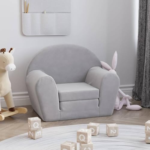 Swpsd Schlafsofa für Kinder Hellgrau Weich Plüsch, Tagesbett Multifunktionsbett für Wohnzimmer Homeoffice Gästebereich356993 Swpsd Schlafsofa für Kinder Hellgrau Weich Plüsch, Tagesbett Multifunktionsbett für Wohnzimmer Homeoffice Gästebereich356993 von Swpsd