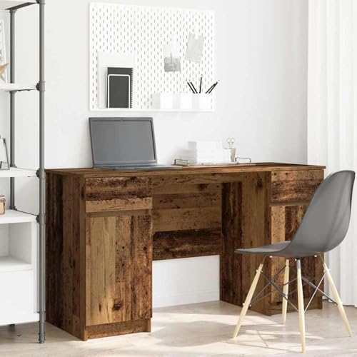 Swpsd Schreibtisch Altholz 140x49x76 cm Holzwerkstoff, Gaming-Schreibtisch Computertisch Moderner Schreibtisch für Gaming-Zimmer Homeoffice3328514 von Swpsd