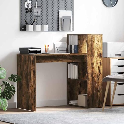 Swpsd Schreibtisch Geräucherte Eiche Holzwerkstoff Mittel Rechteckig, Gaming-Schreibtisch Computertisch Moderner Schreibtisch für Gaming-Zimmer Homeoffice869462 Swpsd Schreibtisch Geräucherte Eiche Holzwerkstoff Mittel Rechteckig, Gaming-Schreibtisch Computertisch Moderner Schreibtisch für Gaming-Zimmer Homeoffice869462 von Swpsd
