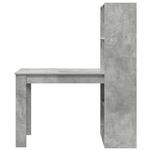 Swpsd Schreibtisch mit Regal mit Speicher Beton Grau 122 x 67 x 145 cm, Gaming-Schreibtisch Computertisch Moderner Schreibtisch für Gaming-Zimmer Homeoffice3337260 Swpsd Schreibtisch mit Regal mit Speicher Beton Grau 122 x 67 x 145 cm, Gaming-Schreibtisch Computertisch Moderner Schreibtisch für Gaming-Zimmer Homeoffice3337260 von Swpsd
