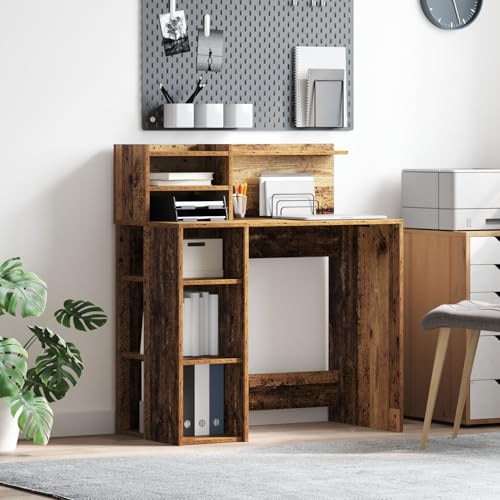 Swpsd Schreibtisch mit Stauraum Alter Holz 90x48x101.5 cm Holzwerkstoff, Gaming-Schreibtisch Computertisch Moderner Schreibtisch für Gaming-Zimmer Homeoffice869528 Swpsd Schreibtisch mit Stauraum Alter Holz 90x48x101.5 cm Holzwerkstoff, Gaming-Schreibtisch Computertisch Moderner Schreibtisch für Gaming-Zimmer Homeoffice869528 von Swpsd