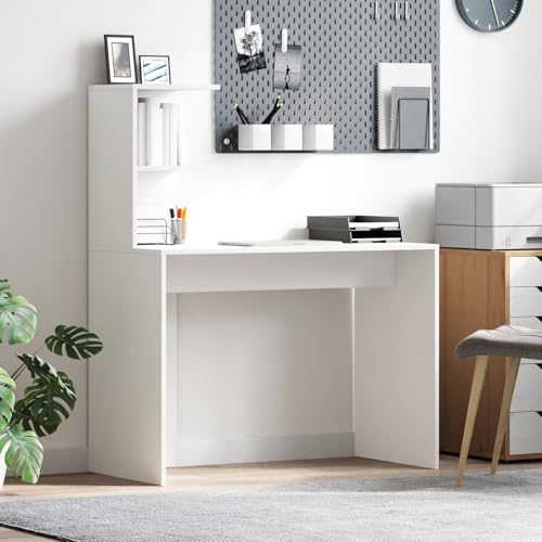 Swpsd Weißer Schreibtisch Weiß MDF Kompakt Dekorative Intarsien, Gaming-Schreibtisch Computertisch Moderner Schreibtisch für Gaming-Zimmer Homeoffice869354 Swpsd Weißer Schreibtisch Weiß MDF Kompakt Dekorative Intarsien, Gaming-Schreibtisch Computertisch Moderner Schreibtisch für Gaming-Zimmer Homeoffice869354 von Swpsd