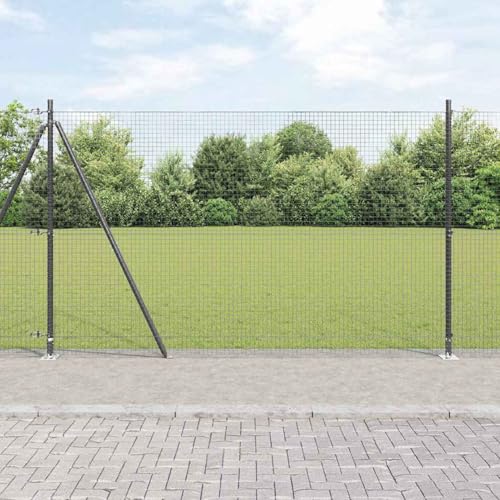 Zaunpfosten-Set Set aus 2 Grau Galvanisierter Stahl 10 x 1,5 m, Zaunpfosten Maschendrahtgeflecht Drahtzaun für einfache Einzäunung von Hof Garten Obstplantage3352533 Zaunpfosten-Set Set aus 2 Grau Galvanisierter Stahl 10 x 1,5 m, Zaunpfosten Maschendrahtgeflecht Drahtzaun für einfache Einzäunung von Hof Garten Obstplantage3352533 von Swpsd