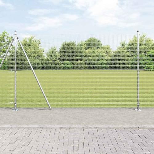 geschweißter Drahtzaun mit 7 Flanschpfosten 1,6x10 m aus feuerverzinktem Stahl, Zaunpfosten Maschendrahtgeflecht Drahtzaun für einfache Einzäunung von Hof Garten Obstplantage3352299 geschweißter Drahtzaun mit 7 Flanschpfosten 1,6x10 m aus feuerverzinktem Stahl, Zaunpfosten Maschendrahtgeflecht Drahtzaun für einfache Einzäunung von Hof Garten Obstplantage3352299 von Swpsd