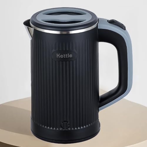800ML Reisewasserkocher, 600W Klein Elektrischer Wasserkocher, 304 Edelstahl Innenraum,5 Minuten schnelles Kochen Tragbarer Camping Wasserkocher Klein, für Tee,Kaffee,Babymilch von Swsdee