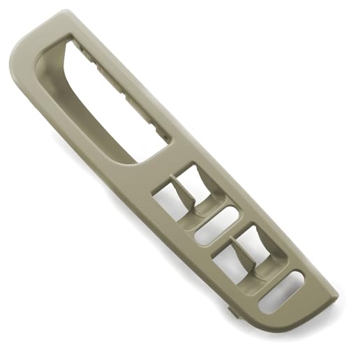 Swsdee Linke Vordertür Griffverkleidung, Driver Side Türgriff Innen Kompatibel mit Jetta Bora Golf 4 MK4, Fensterschalter Armlehne Panel, Schwarz (Beige) von Swsdee