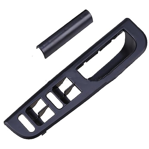 Swsdee Linke Vordertür Griffverkleidung, Driver Side Türgriff Innen Kompatibel mit Jetta Bora Golf 4 MK4, Fensterschalter Armlehne Panel, Schwarz (Schwarz) von Swsdee