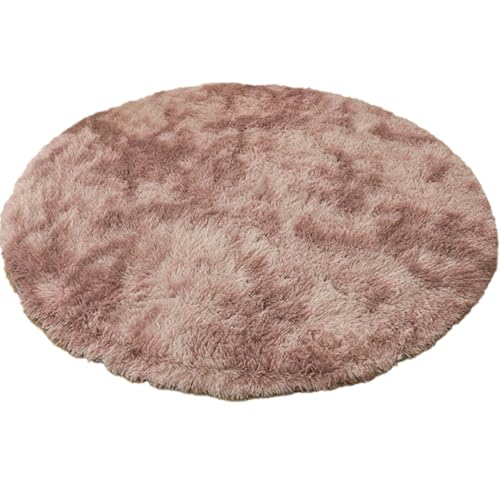 Swsen Rund Teppich Wohnzimmer Super Weich - Shaggy Teppiche Flauschig Anti-Rutsch Unterseite - Moderner Carpet Waschbar Langflor Hochflor Teppiche 60 cm Durchmesser, Rosa Swsen Rund Teppich Wohnzimmer Super Weich - Shaggy Teppiche Flauschig Anti-Rutsch Unterseite - Moderner Carpet Waschbar Langflor Hochflor Teppiche 60 cm Durchmesser, Rosa von Swsen