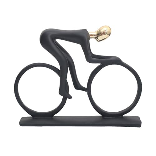 Swtgaah Abstrakte Musik- und Tanzskulptur Charakterornamente Paartanzstatue Nordische Einfache Musik- und Tanzstatuendekoration Handbemalte Paar-Tanzs Skulpturen (Spinning-Bike Fahren) von Swtgaah