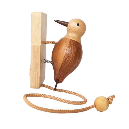 Türklopfer Aus Holz ，Kreative Türklopfer ，Specht Dekoration ， wunderschön kreativ und mit Vordereingang, werten Ihre Zimmertüren auf. (Stil 1) von Swtgaah