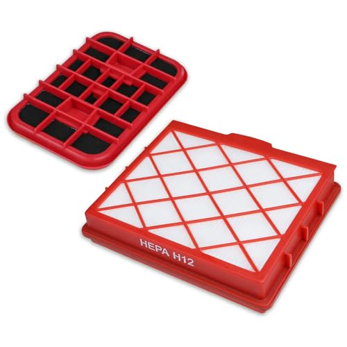 Hygienefilter Hepa Abluftfilter und Carbon Filter kompatibel mit Lux 1 Royal, Classic - Lux D 820 Staubsauger von Swyp