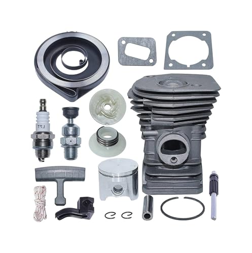 Kettensäge 42mm Zylinderkolbensatz Passend for 340 345 2141 2145 Rückholrolle Federölpumpe von SxRakiO