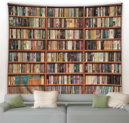 Sxakswol Wandteppich Groß Bücherregal Wandbehang Jahrgang Tapisserie 3D Wandtuch Bücherregal Wandteppiche Aesthetic für Wohnzimmer Schlafzimmer Wohnheim Wanddeko, 175x230 cm Sxakswol Wandteppich Groß Bücherregal Wandbehang Jahrgang Tapisserie 3D Wandtuch Bücherregal Wandteppiche Aesthetic für Wohnzimmer Schlafzimmer Wohnheim Wanddeko, 175x230 cm von Sxakswol