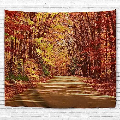 Sxakswol Wandteppich Groß Herbstlandschaft Wandteppich 260x240 Wandbehang Baum, Tapisserie 3D Wandtuch Aesthetic Wandteppiche für Wohnzimmer Schlafzimmer Wohnheim Wanddeko von Sxakswol