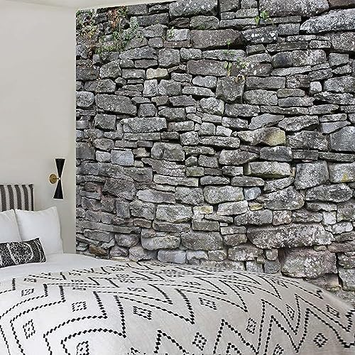 Wandteppich Groß Steinwand Wandteppich 200x200 Wandbehang Grauer Retro-Stil, Tapisserie 3D Wandtuch Aesthetic Wandteppiche für Wohnzimmer Schlafzimmer Wohnheim Wanddeko Wandteppich Groß Steinwand Wandteppich 200x200 Wandbehang Grauer Retro-Stil, Tapisserie 3D Wandtuch Aesthetic Wandteppiche für Wohnzimmer Schlafzimmer Wohnheim Wanddeko von Sxakswol