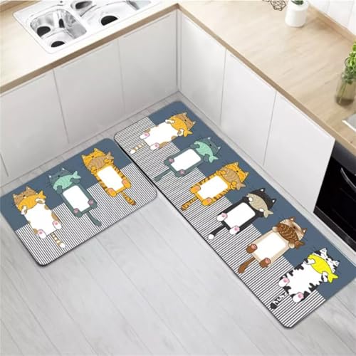 küchenteppich Rutschfeste 2 Stück Katze Frisst Fisch Küchenläufer Teppich Waschbar Saugfähige Geschenk Ölbeständig Weich Anti-Müdigkeit Küchenmatten für Küche Waschküche Esszimmer 45x70cm+45x120cm küchenteppich Rutschfeste 2 Stück Katze Frisst Fisch Küchenläufer Teppich Waschbar Saugfähige Geschenk Ölbeständig Weich Anti-Müdigkeit Küchenmatten für Küche Waschküche Esszimmer 45x70cm+45x120cm von Sxdgus