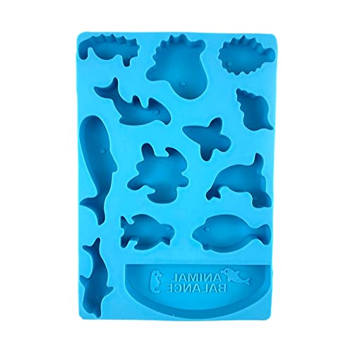 Animal Balance Silikonform unter dem Meer Silikon-Kuchenform Tier Delfin Fisch Seepferdchen Seifenform von Sxett