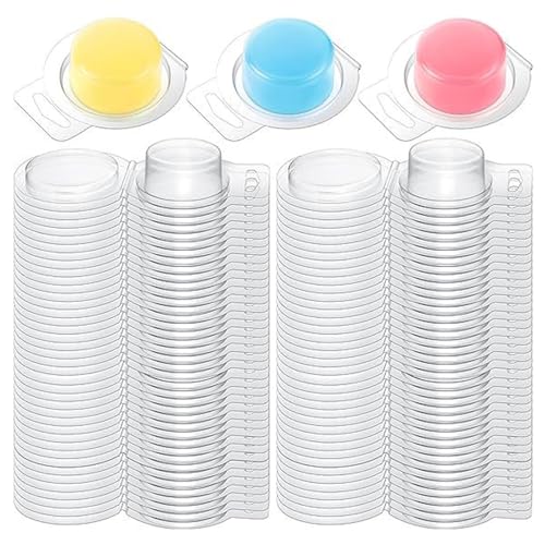 100 Stück Wachsschmelz Clamshell PET Formen, Transparente, Leere Behälter mit Hängelöchern für DIY-, Schokolade von Sxhlseller